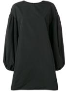 Valentino Balloon Sleeve Shift Dress - Black