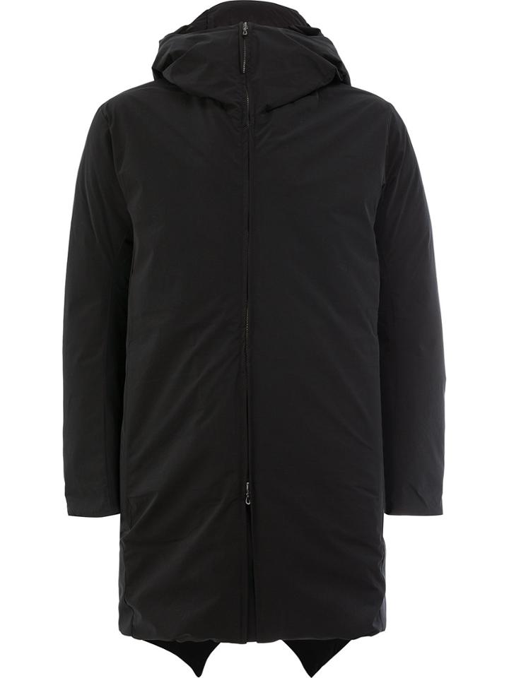 Attachment Zip Up Hooded Coat - Black