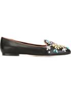 Dolce & Gabbana Vally Slippers, Women's, Size: 40, Black, Viscose/lamb Skin/leather