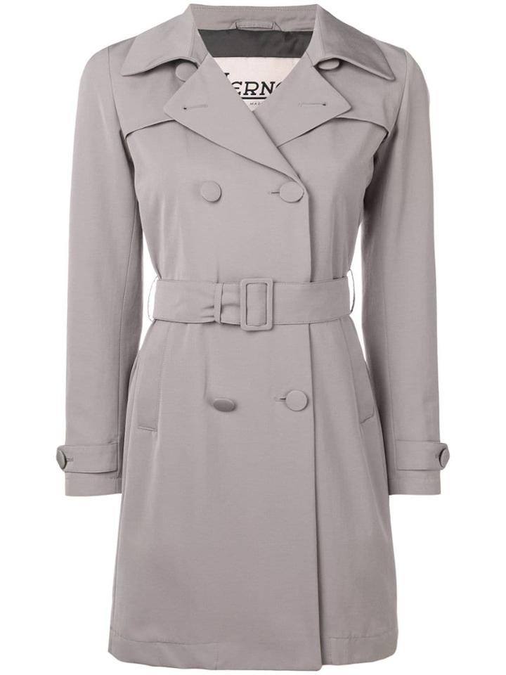 Herno Belted Trench Coat - Grey