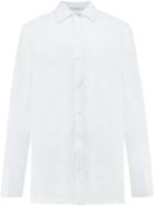 Delada - Straps Detailing Shirt - Men - Cotton - 3, White, Cotton