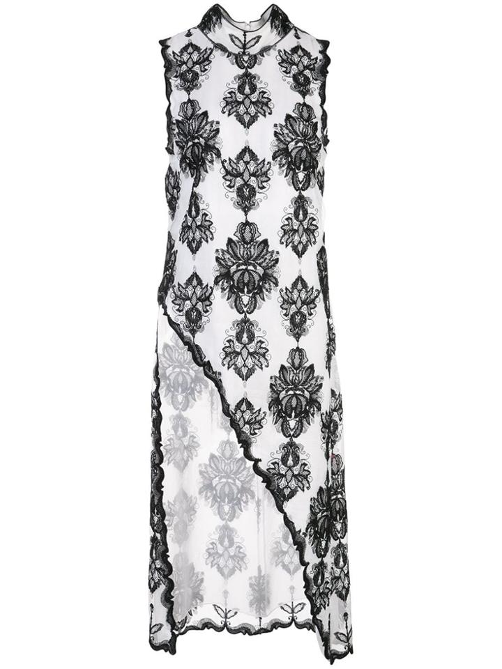 Victoria Hayes Floral Print Asymmetric Blouse - White