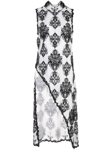 Victoria Hayes Floral Print Asymmetric Blouse - White