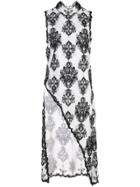 Victoria Hayes Floral Print Asymmetric Blouse - White