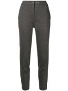 Fay Toggle Fastening Cigarette Trousers - Grey