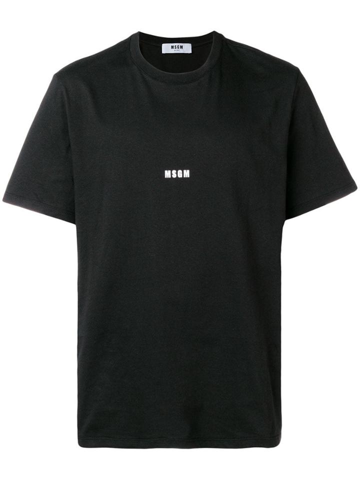Msgm Micro Logo T-shirt - Black