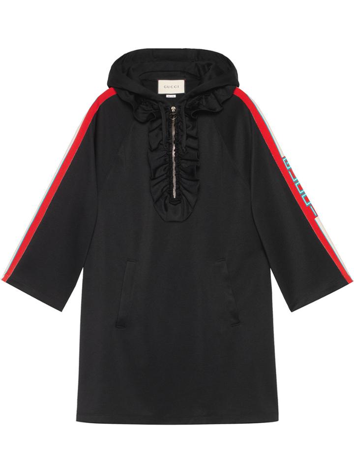 Gucci Hooded Jersey Dress - Black