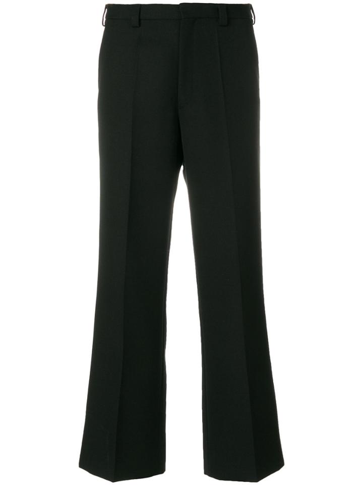 Maison Margiela Wide Leg Cropped Trousers - Black