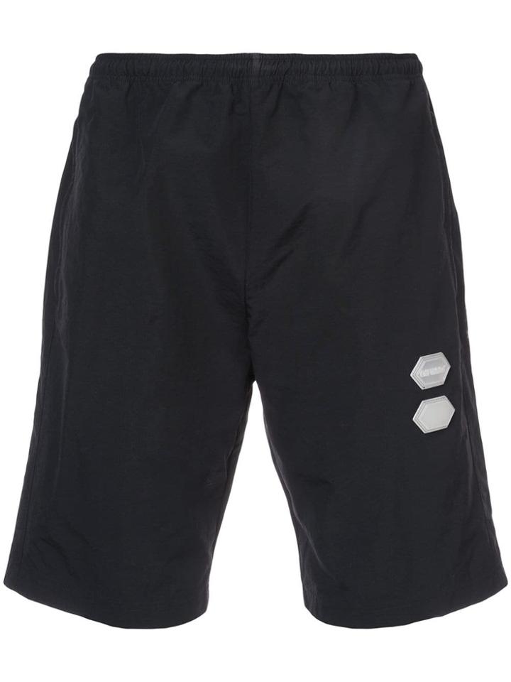 Off-white Elasticated Waist Shorts - Black