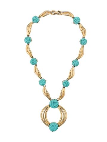 Lanvin Pre-owned Knot Detailed Necklace - Gold