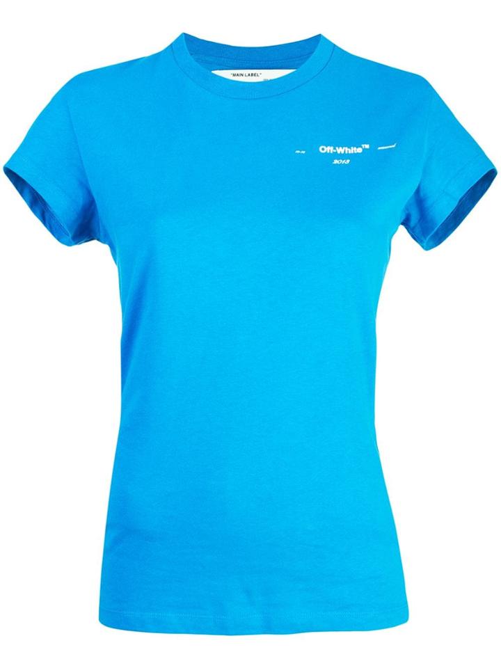 Off-white Logo Crest T-shirt - Blue