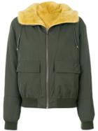 Army Yves Salomon Reversible Bomber Jacket - Green