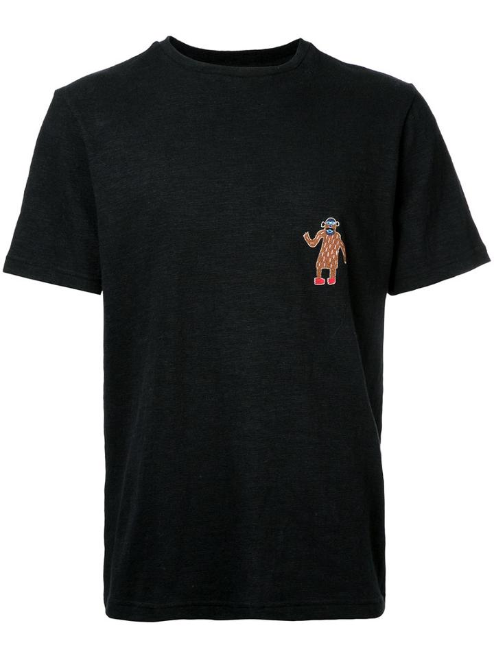 Jupe By Jackie Embroidered Figure T-shirt, Men's, Size: Large, Black, Cotton/spandex/elastane