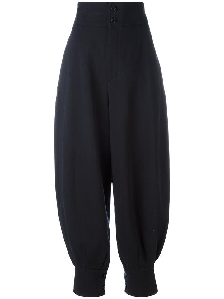Chloé - Harem Trousers - Women - Cotton/linen/flax - 38, Women's, Blue, Cotton/linen/flax