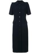Prada Vintage Button-down Midi Dress - Blue