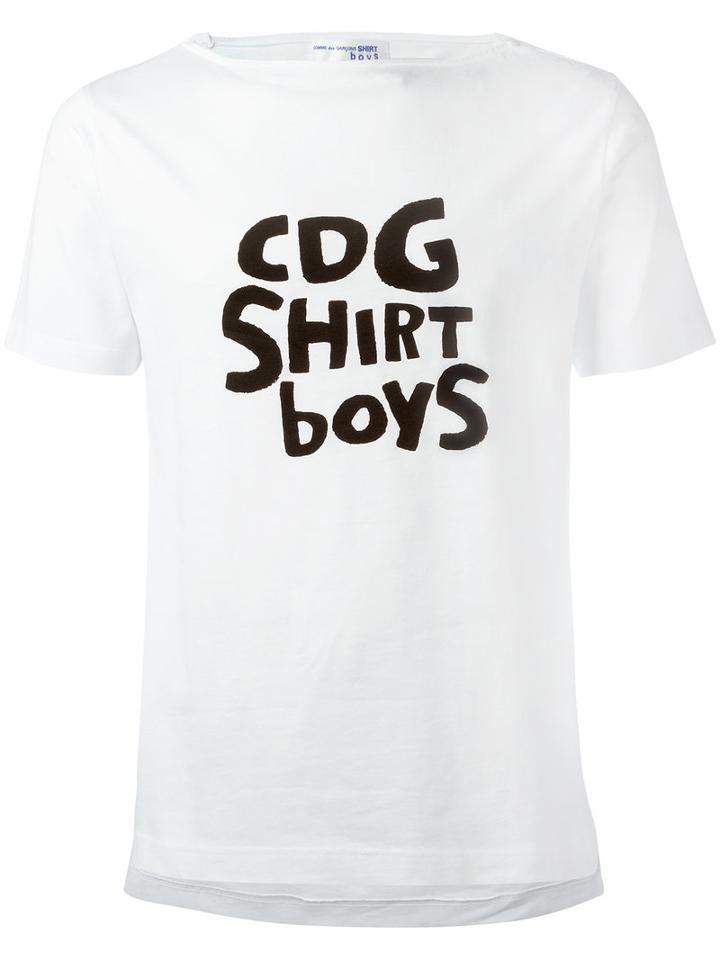Comme Des Garçons Shirt Boys Cdg T-shirt, Men's, Size: Xl, White, Cotton