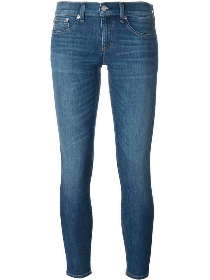 Rag & Bone /jean Skinny Jeans, Women's, Size: 28, Blue, Cotton/polyester/polyurethane