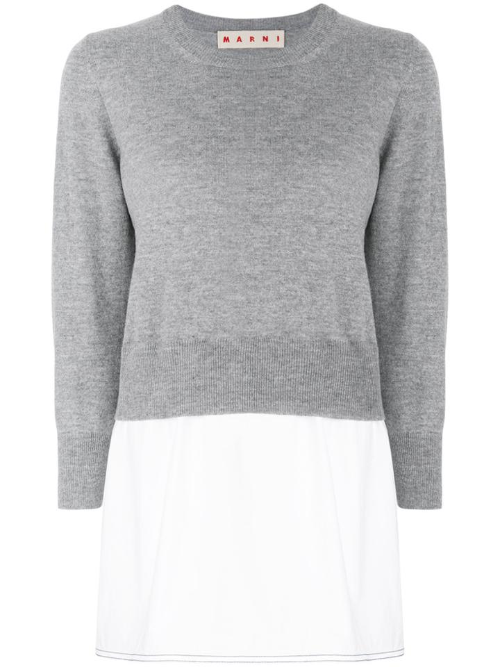Marni Crew Neck Sweater - Grey