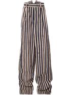 Charles Jeffrey Loverboy Striped Straight-leg Trousers - Blue