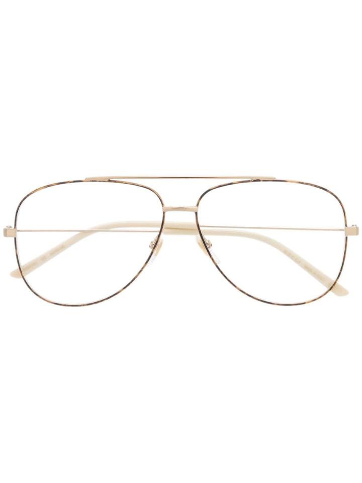 Gucci Eyewear Aviator Glasses - Neutrals
