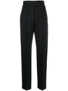 Pringle Of Scotland Super High-rise Tapered Trousers - Black