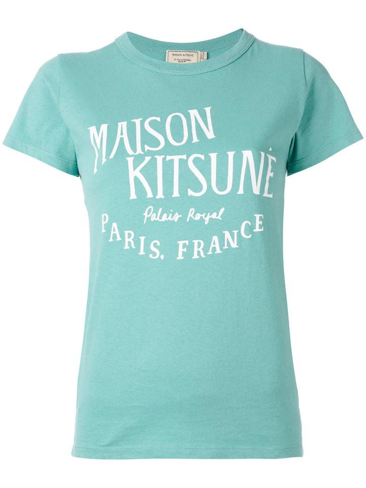 Maison Kitsuné Palais Royal T-shirt, Women's, Size: Xs, Blue, Cotton