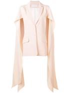 Esteban Cortazar Long Draped Sleeve Blazer - Neutrals