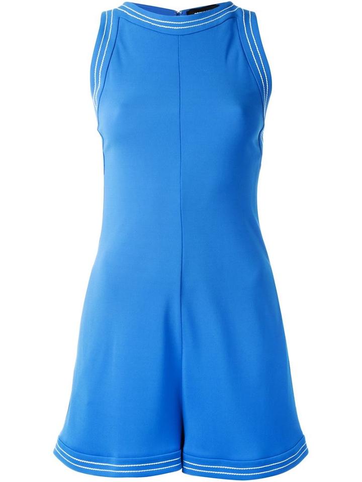 Dsquared2 Sleeveless Playsuit, Women's, Size: Xs, Blue, Viscose