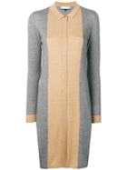 Cashmere In Love Natya Two-tone Sweater Dress - Grey