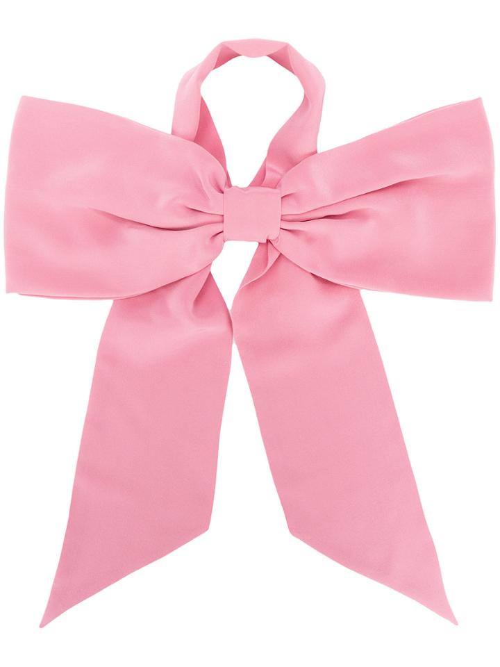 Racil Bow Tie Neck Scarf - Pink & Purple