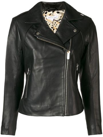 Lily And Lionel Kerri Leather Jacket - Black