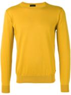 Z Zegna - Crew Neck Jumper - Men - Cotton - Xxl, Yellow/orange, Cotton