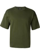 Jil Sander Knit T-shirt, Men's, Size: 48, Green, Cotton