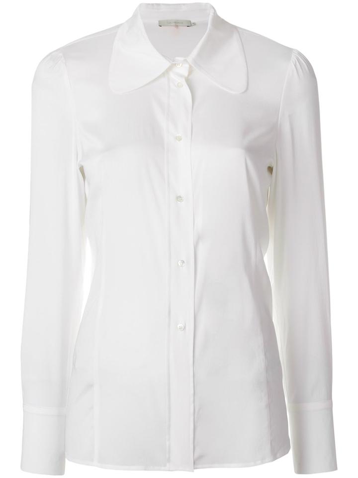 L'autre Chose Round Collar Shirt - White