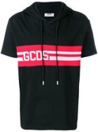 Gcds Hooded Logo T-shirt - Black