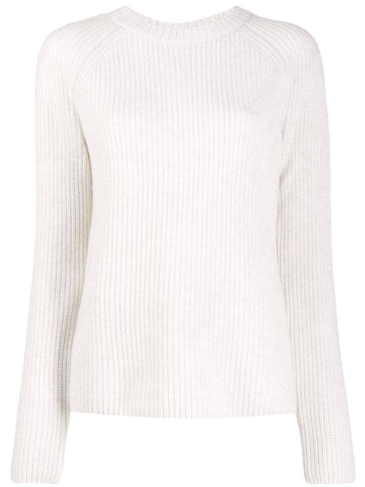 Vince Crew-neck Knit Sweater - White