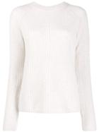 Vince Crew-neck Knit Sweater - White