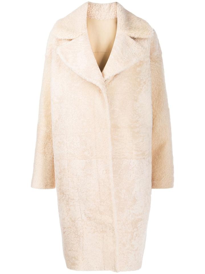 Drome Oversized Faux-fur Coat - Neutrals