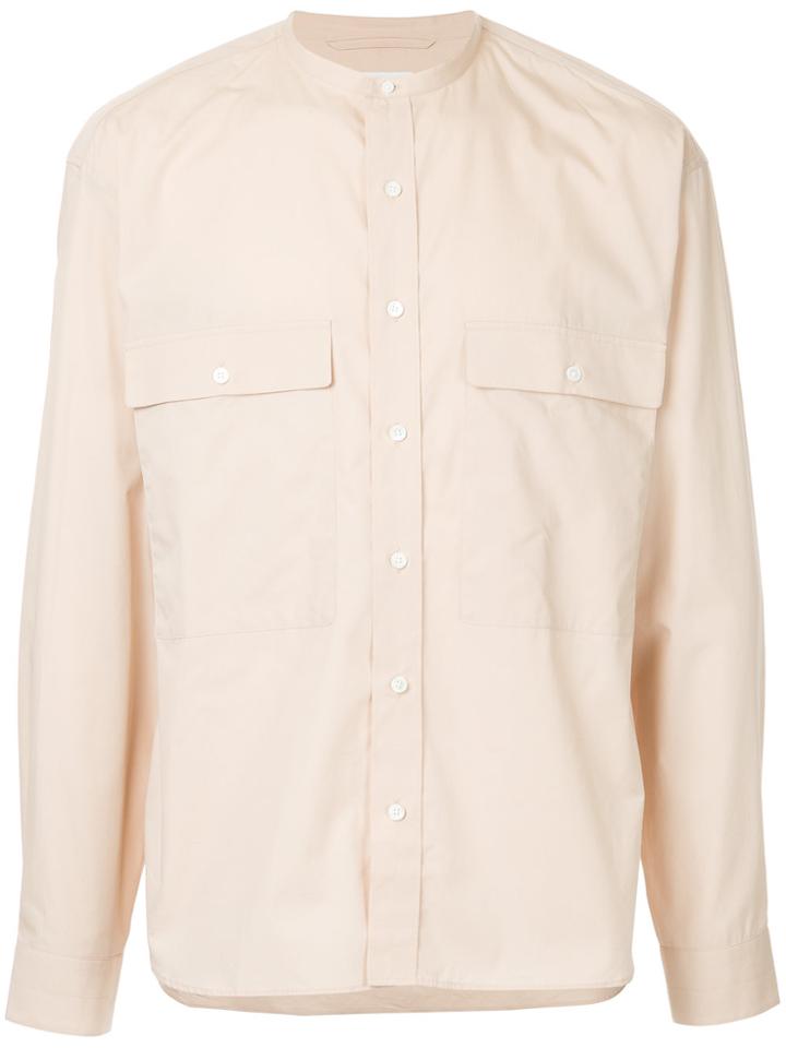 Lemaire Mandarin Collar Shirt - Nude & Neutrals