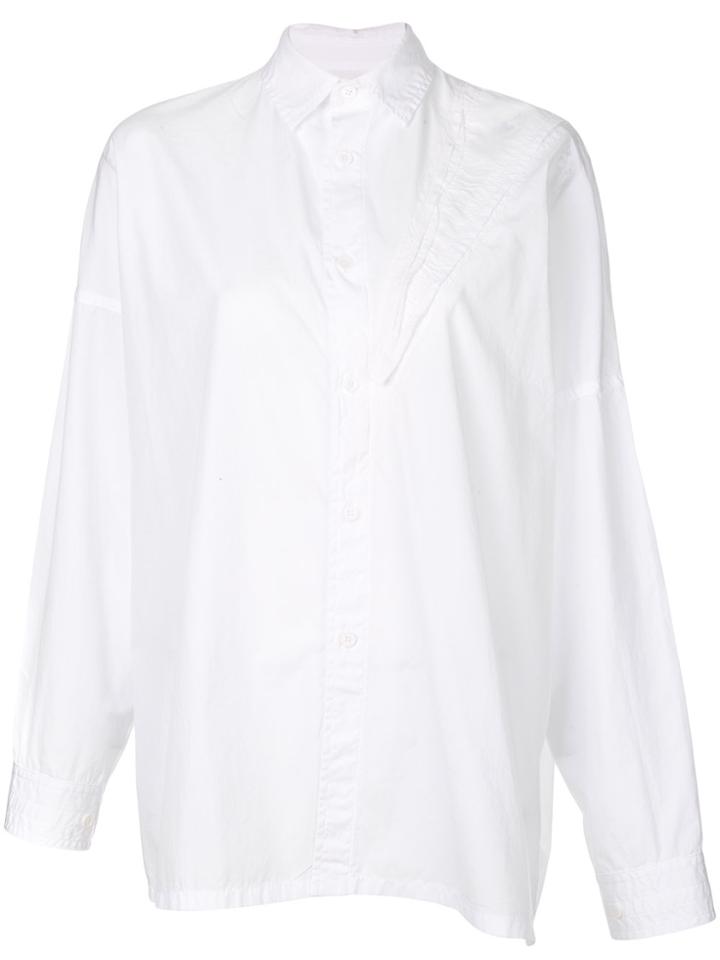 Yohji Yamamoto Stitched Detail Shirt - White