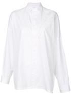 Yohji Yamamoto Stitched Detail Shirt - White