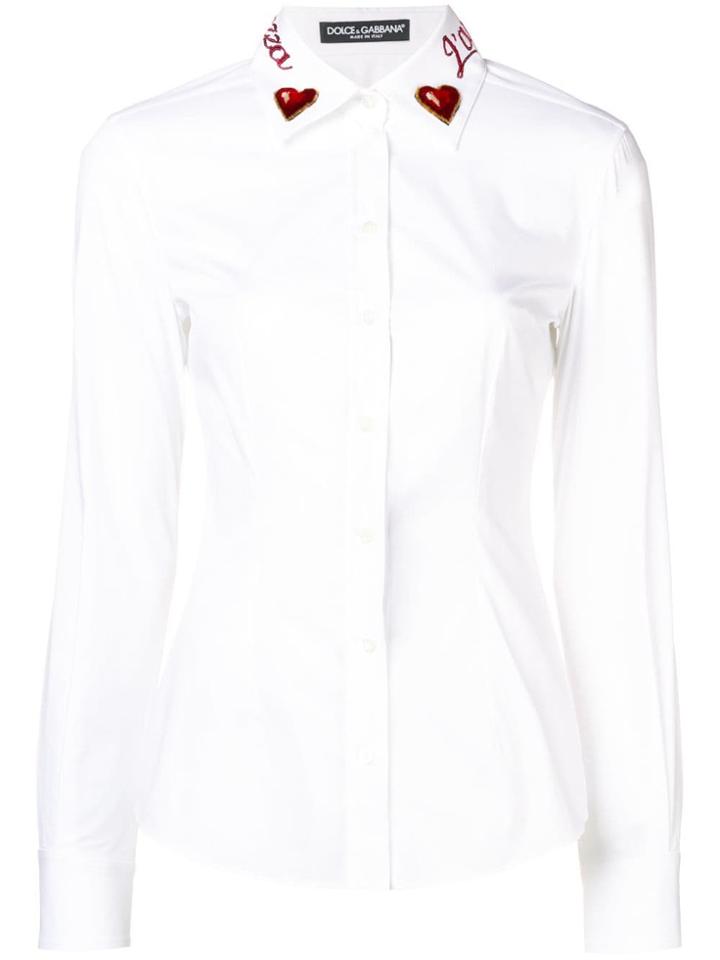 Dolce & Gabbana Collar Detail Shirt - White