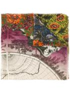 Faliero Sarti Magic World Print Scarf, Adult Unisex, Silk/modal