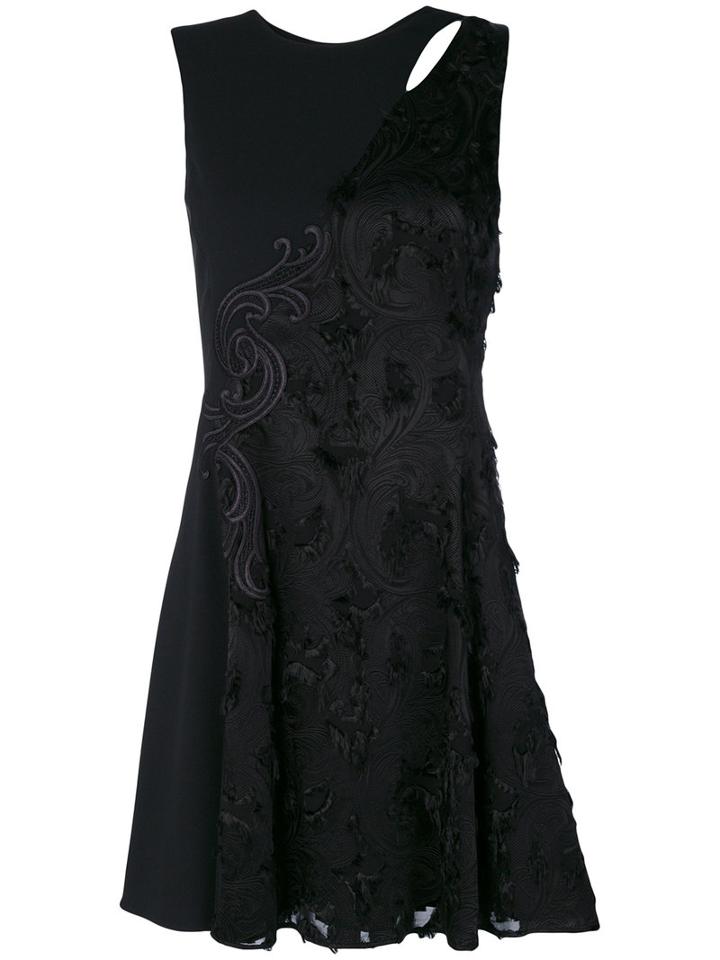 Versace - Paisley Cut-out Dress - Women - Silk/acetate/viscose - 42, Black, Silk/acetate/viscose