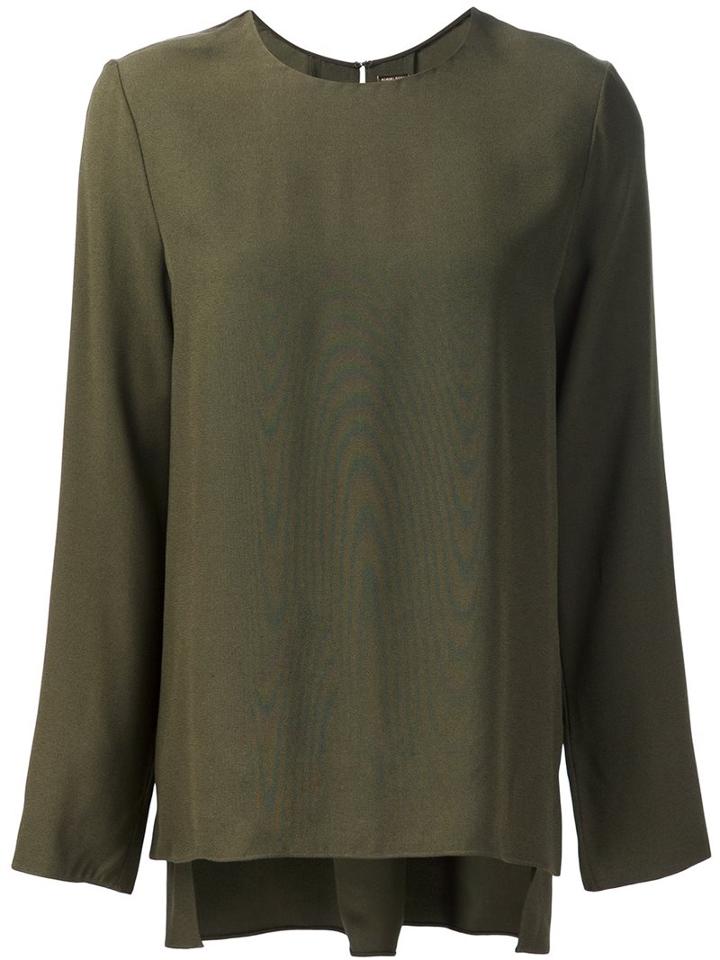 Adam Lippes Long-sleeve Crew Neck Top