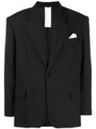 Magliano Italo Disco Oversized Blazer - Black