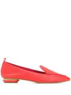 Nicholas Kirkwood Pointed Tip Loafers - Red