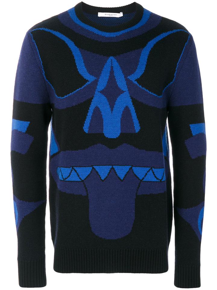 Givenchy Totem Knitted Jumper - Blue