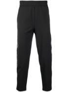 Moschino Logo Trim Track Pants - Black