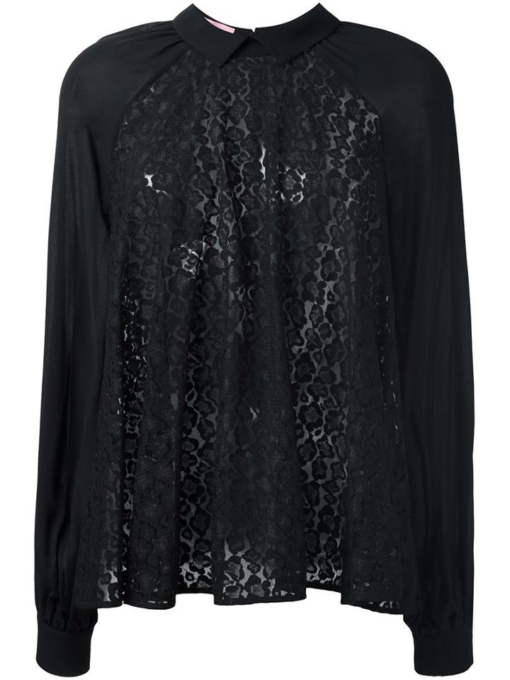 Giamba Lace Panel Blouse